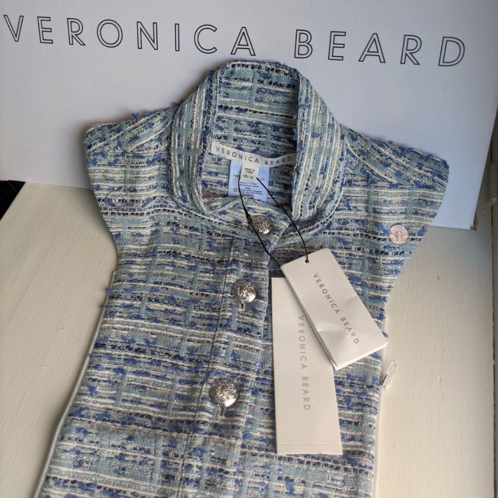 Veronica Beard Zetta Dickey Blue Tweed